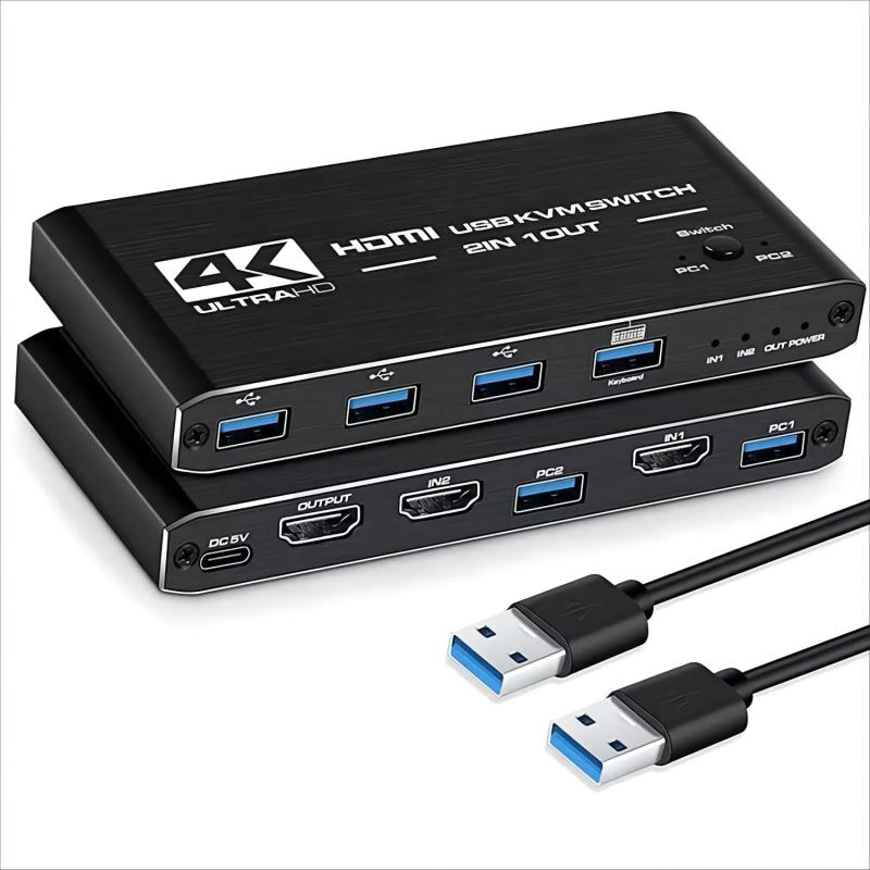 2 Port 4K 60Hz HDMI 2.0  KVM Switch
